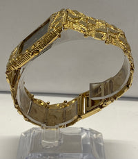 SEIKO Wristwatch w/ Custom Textured Solid 14K Gold Case and Bracelet - 15K APR Value w/ CoA! APR 57