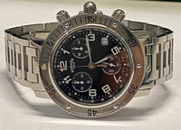 HERMES Jumbo Chronograph Stainless Steel Rare Men's Wristwatch- $13K APR w/ COA! APR57