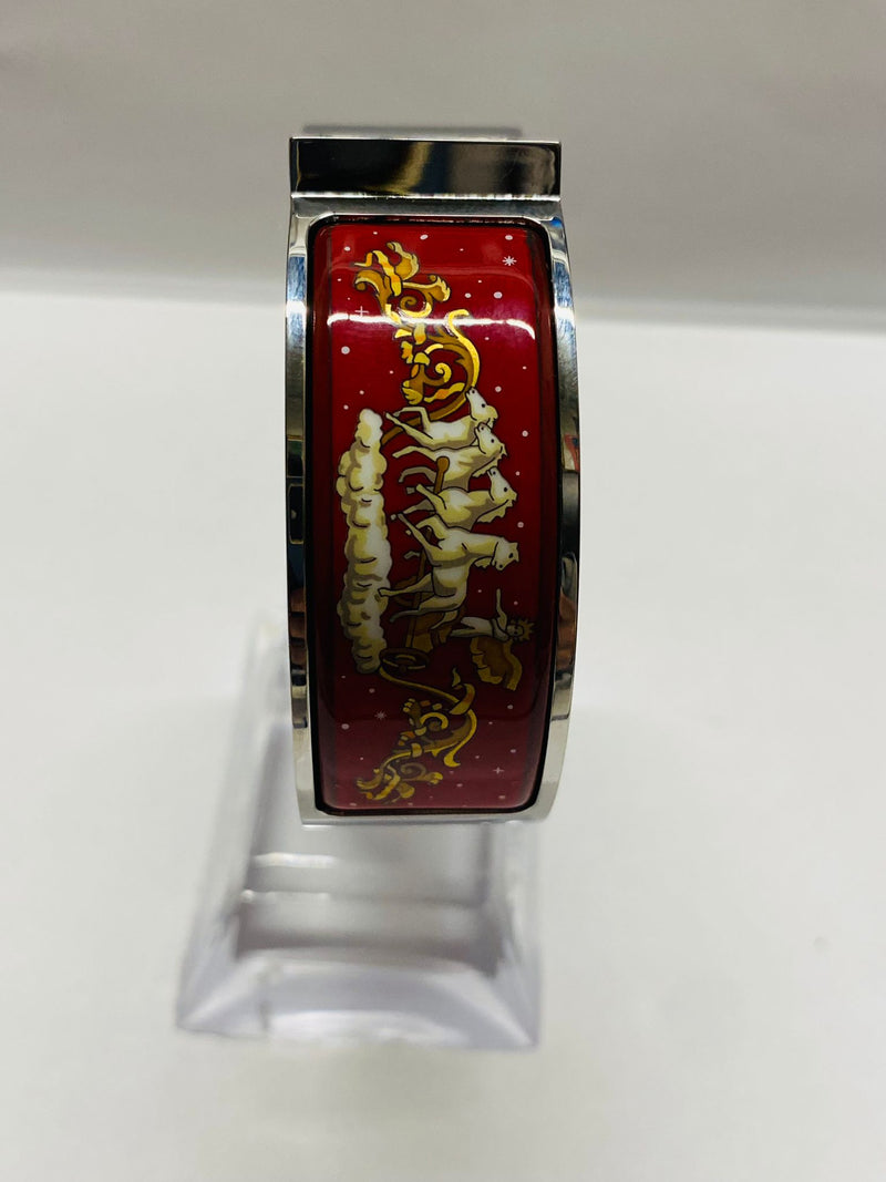 Beautiful Hermes Ltd. Edt. Unique Christmas  SS Brand New Watch- $10K APR w/ COA APR 57