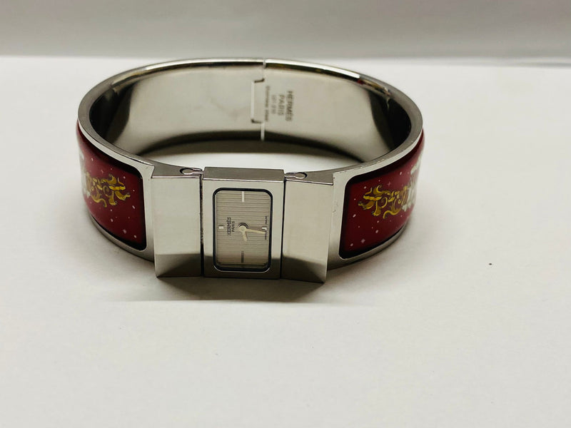 Beautiful Hermes Ltd. Edt. Unique Christmas  SS Brand New Watch- $10K APR w/ COA APR 57