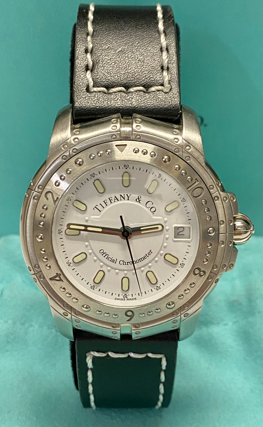 TIFFANY & CO. Chronometer Automatic Watch Water Resistant Date