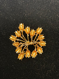 Buccellati Vintage Designer Gold Brooch with Elegant 14 Rubies - $20K APR w/ CoA APR57
