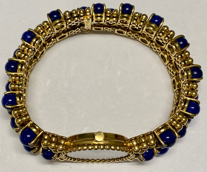 PIAGET Custom Polo Lady's Wristwatch in 18K Yellow Gold & Lapis Lazuli Stones - $60K VALUE APR 57