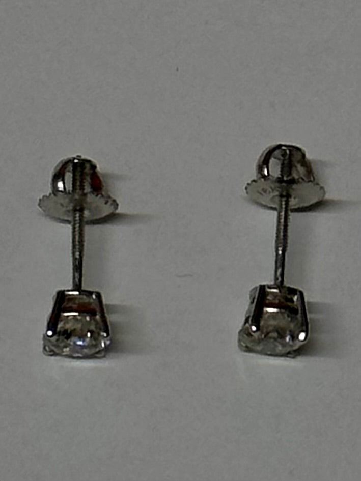 Pair Of Sparkles And Beautiful Diamond Earrings 18K White Gold- $20K APR w/ CoA! APR57