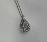 Antique Ladies 1.81 Cts Solid White Gold Pendants & Necklaces - $15 APR w/ CoA! APR57