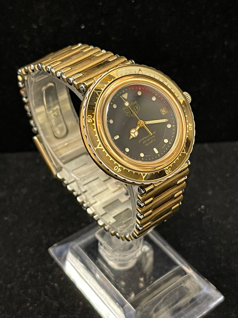 Tag Heuer Executive Very Rare SS & Gold Tone Men's Wrist Watch - $6K APR w/ COA! APR 57