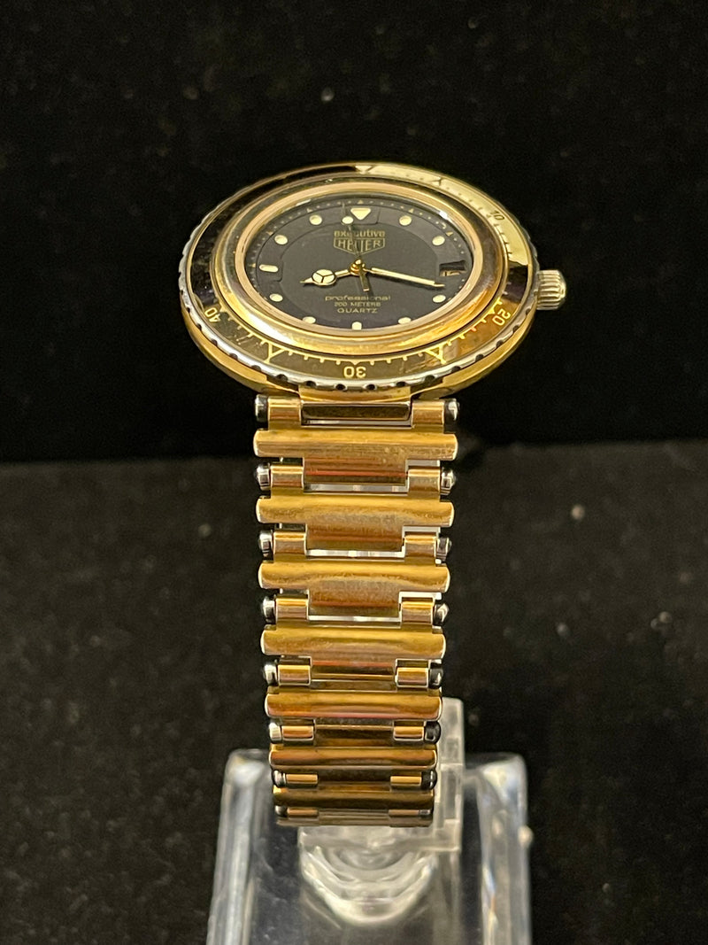Tag Heuer Executive Very Rare SS & Gold Tone Men's Wrist Watch - $6K APR w/ COA! APR 57