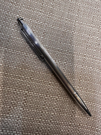 Unoargento Original Thin Sterling Silver Push-Down Ballpoint Pen - $1K APR w CoA APR57