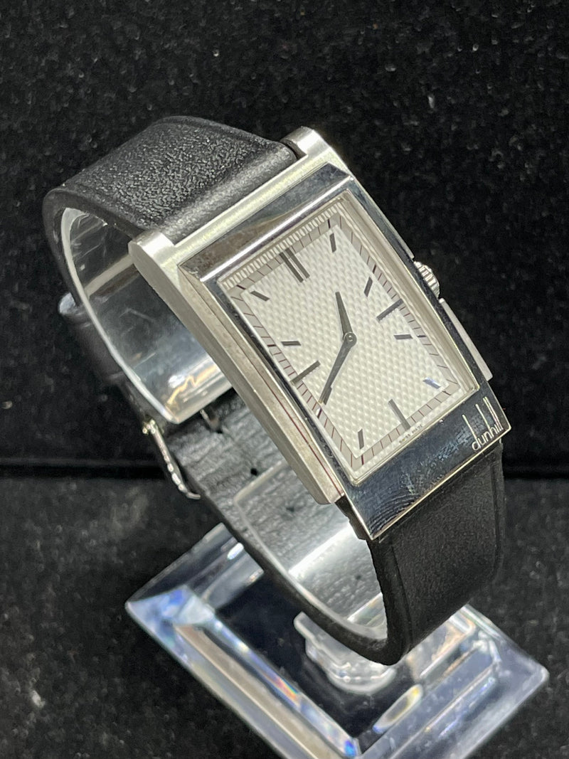 Dunhill Unique Asymmetric Case w/ Engrave Dial SS Men's Watch - $8K APR w/ COA!! APR 57