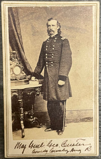 Civil War General George Armstrong Custer Carte de Visite 1863 - $30K APR w/CoA APR57