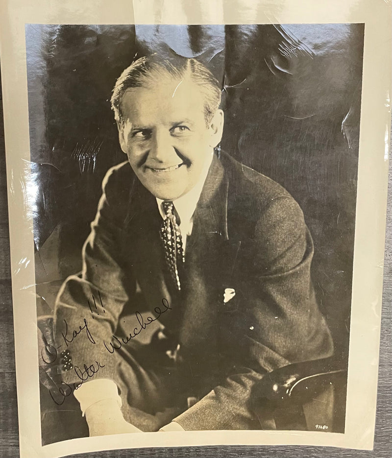 Walter Winchell Signed Original Black and White Photograph C. 1930’s - $2K APR w/CoA APR57