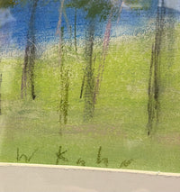 Framed Wolf Kahn Original Pastel On Paper - $20K APR w/CoA APR57