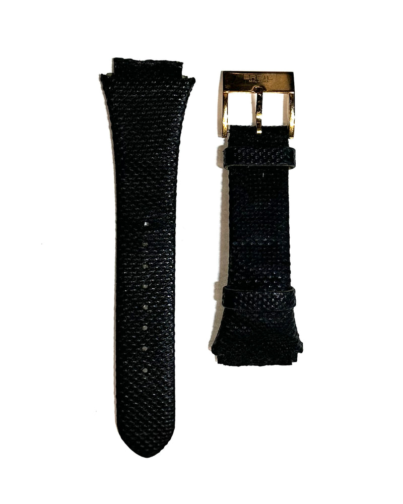 BREIL Padded Black Genuine Aqualino Watch Strap - $800 APR w/ CoA! APR 57