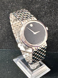 Movado Museum Swiss Made Modern Stainless Steel Men's Wrist Watch- $3K APR w/COA APR57
