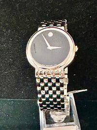 Movado Museum Swiss Made Modern Stainless Steel Men's Wrist Watch- $3K APR w/COA APR57