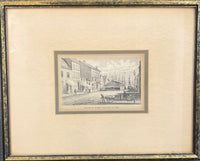 VINTAGE GEORGE HAYWARD CIR 1861 FRAMED LITHOGRAPH "FRANKLIN MARKET, OLD SLIP NY 1820"- $4K APPRAISAL VALUE! APR57