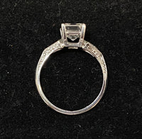 Beautiful Platinum with Asscher & Shield Diamond Engagement Ring - $70K Appraisal Value w/CoA} APR57