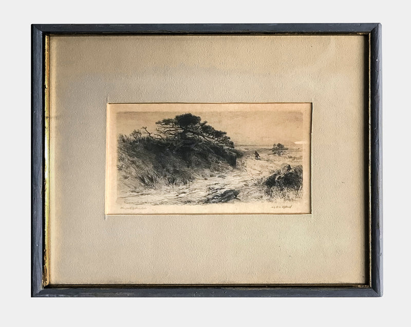 ROBERT SWAIN GIFFORD "The Path to the Shore” 1879 Etching on Paper - $3K Appraisal Value!  +✓ APR 57