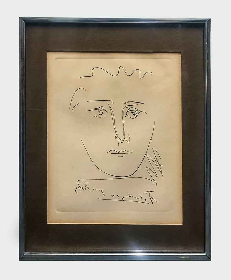 Pablo Picasso, 'L'age du Soleil (Pour Roby),' Original Etching on Paper, c. 1950 - $15K Appraisal Value w/ CoA! +✓ APR 57