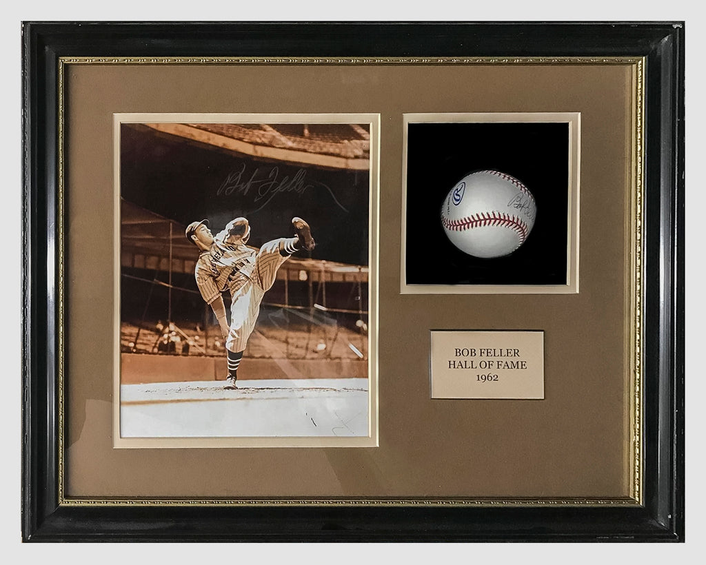Bob Feller #19 Retired 4-17-1957 Signed Hall Of Fame MLB Baseball