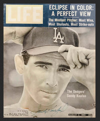 Sandy Koufax, Vintage 1963 Autographed Life Magazine Cover - $3K APR Value w/ CoA! + APR 57
