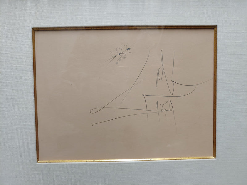 SALVADOR DALI "Ant" Original Signed Sketch, 1959 -  $9K APR VALUE w/ CoA! ✓ APR 57