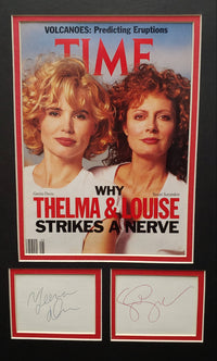 SUSAN SARADON & GEENA DAVIS “Thelma and Louise”  Time Magazine Signed 1992 Cover - $1K APR Value w/ CoA! ✓ APR 57