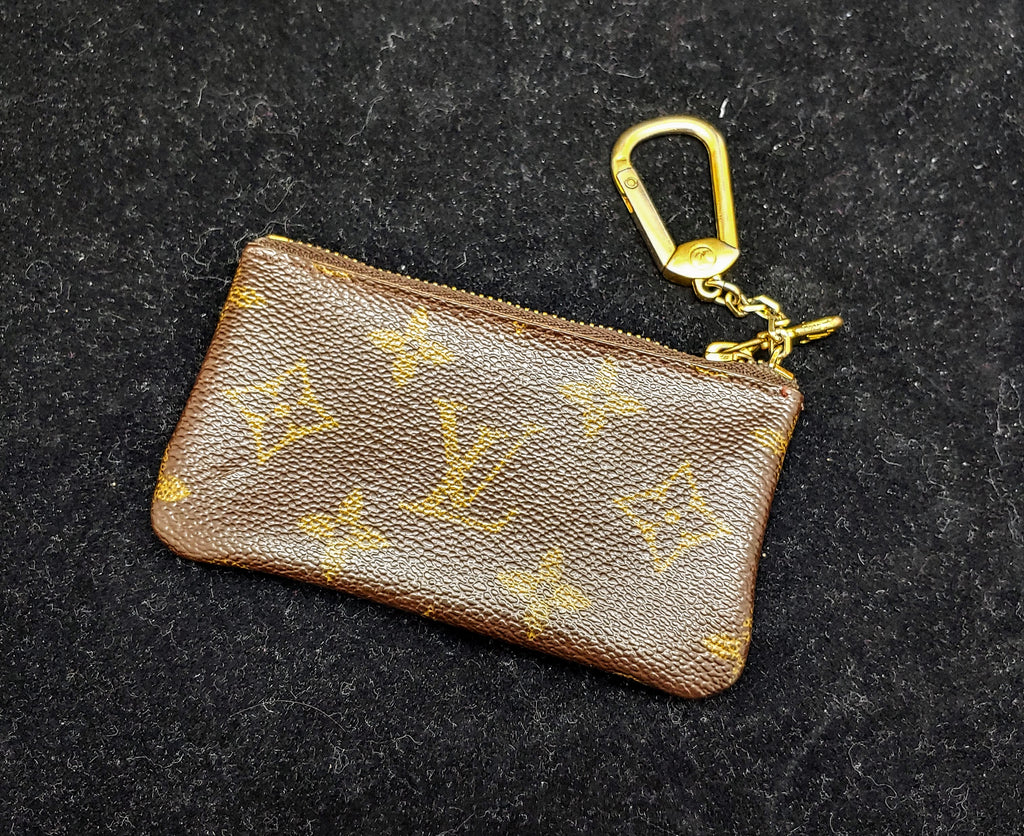 Louis Vuitton Vintage 1970's Small Monogram Key Ring Coin Pouch