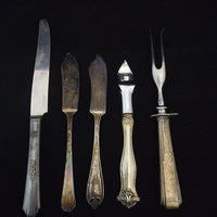 Assorted Silver Plate and Sterling Flatware 5 Pieces - $800 APR Value w/ CoA! APR57