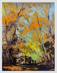 Cliff Freedman, "Abstract Landscape" 1950s Signed Oil on Panel - $6K APR Value w/ CoA! + APR 57