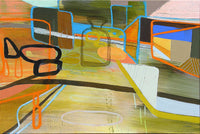 Jean Arnold, '32nd St / City Park: Eastbound,' Urban Motion Series, Oil on Canvas, Unframed, 2010 - Appraisal Value: $6K APR 57