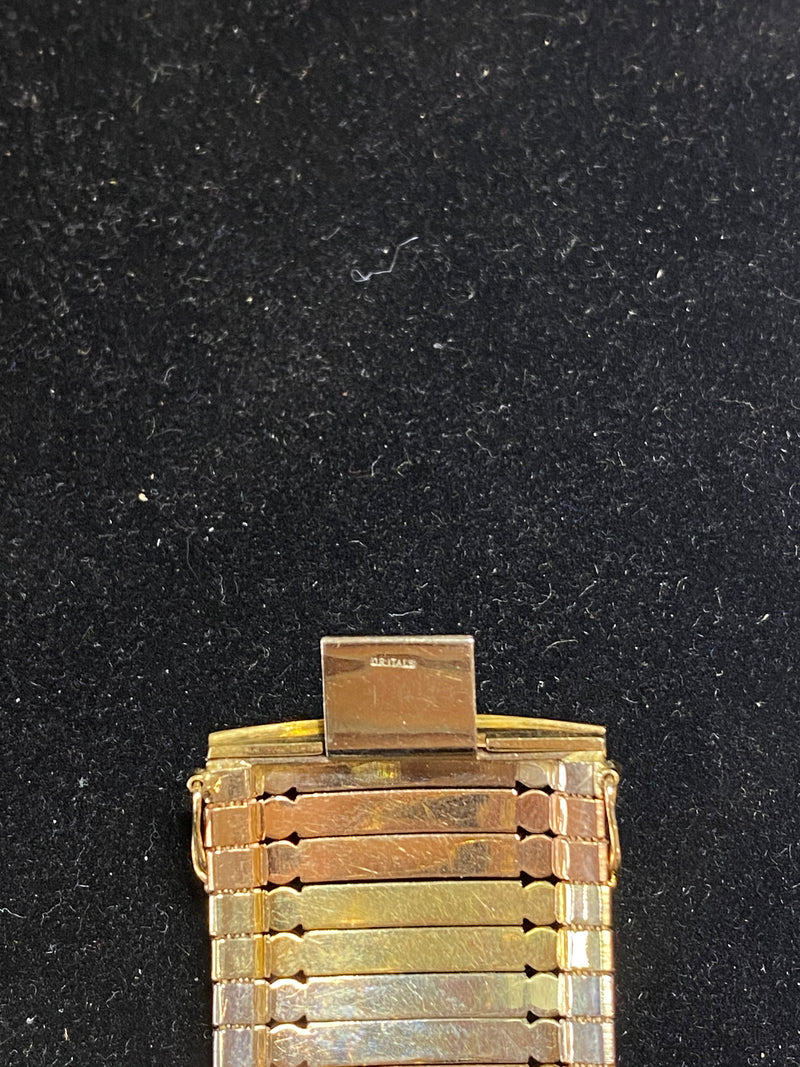 ORITAL Italian Designer Solid Tri-Color Gold Bracelet $15K Appraisal Value w/CoA} APR 57