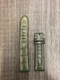BREITLING Green  Padded Crocodile Watch Strap - $700 APR VALUE w/ CoA! ✓ APR 57