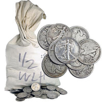 90% Silver Coins ($500 FV, Circulated, Half Dollars) APR 57