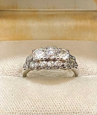 1920’s Victorian Design Platinum with 25 Diamonds Ring - $20K Appraisal Value w/CoA} APR57
