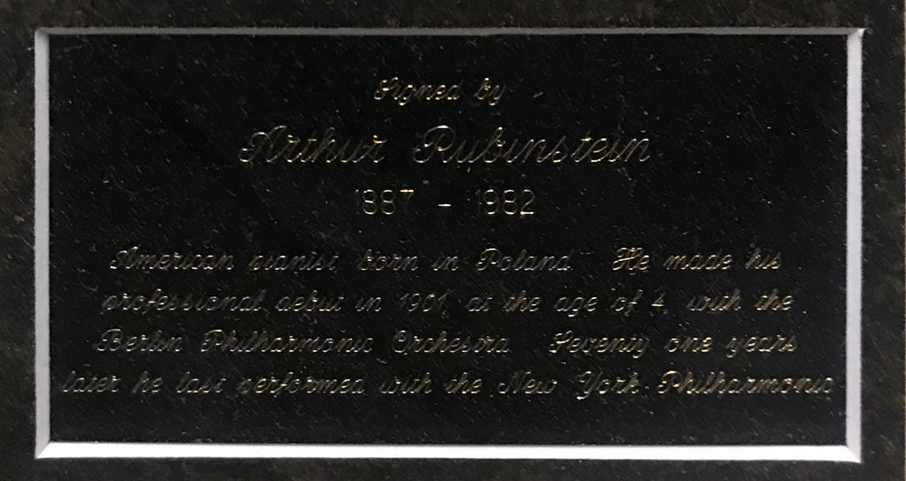 The Arthur Rubinstein Memorial