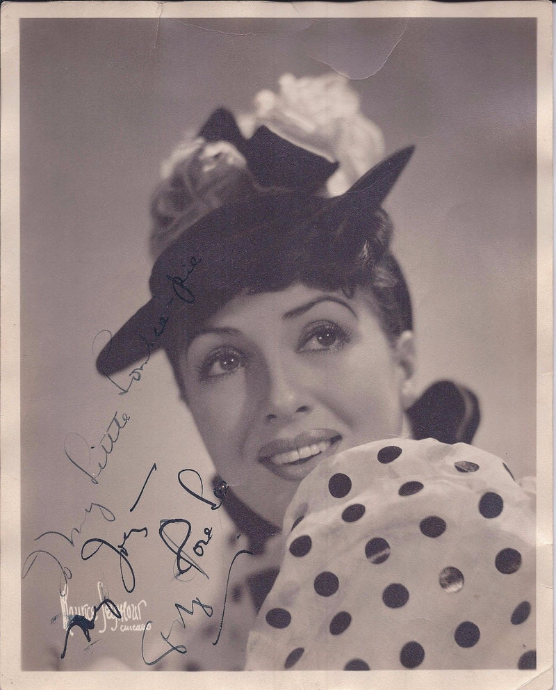 Legendary Burlesque Artist Gypsy Rose Lee Autographed and Inscribed Photo - Appraisal Value: $6K* APR 57