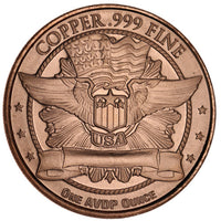 1 oz Saint Gaudens Copper Round (New) APR 57