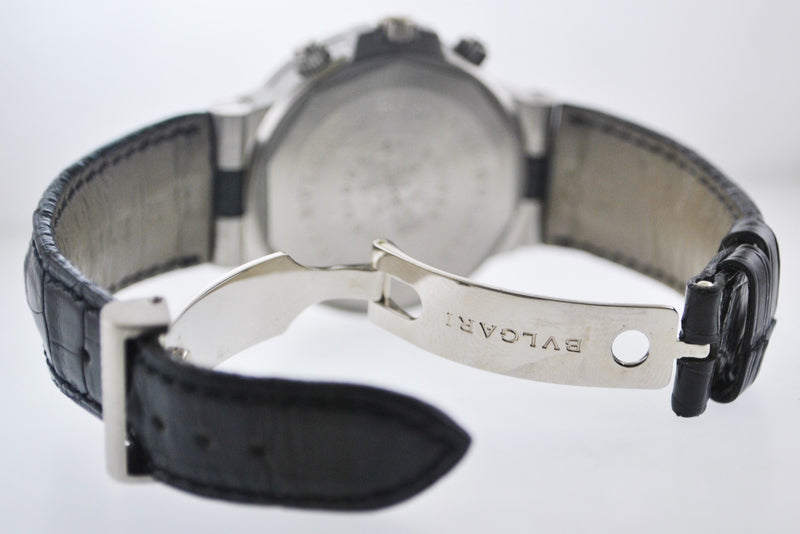 BVLGARI Diagono Regatta Chronograph Automatic Watch 18KWG - $25K VALUE! APR 57