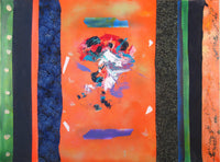 WAYNE ENSRUD "Arrowheads" Acrylic and Fabric on Canvas, 2010 APR 57