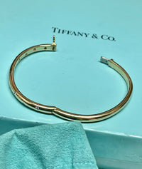 Tiffany & Co. Etoile Bangle in 18K Yellow Gold and Platinum - 10K Appraisal Value! APR 57