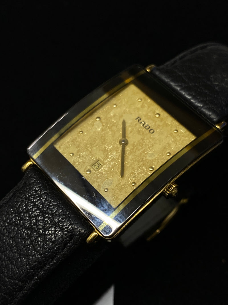 RADO Rare Diastar Gold-tone and Black Ceramic Automatic Men's Watch- $3K Appraisal Value! ✓ APR 57