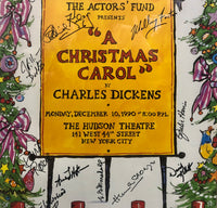 Actors’ Fund Unique Poster 20+ Autos Dickens’ "Christmas Carol" - $10K APR Value w/ CoA! APR 57