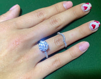 ROYAL ASSCHER Ladies Diamond Engagement Ring & Wedding Band - $100K APR w/ COA! APR57