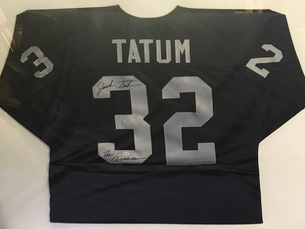 Oakland Raiders Jack The Assassin Tatum Autographed Pro Style Jersey JSA  Authenticated