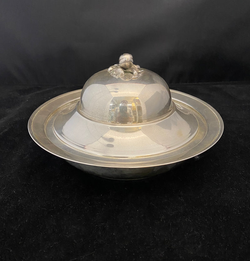 Classic Antique Silver Entree Dish - $3K APR Value w/ CoA! APR57