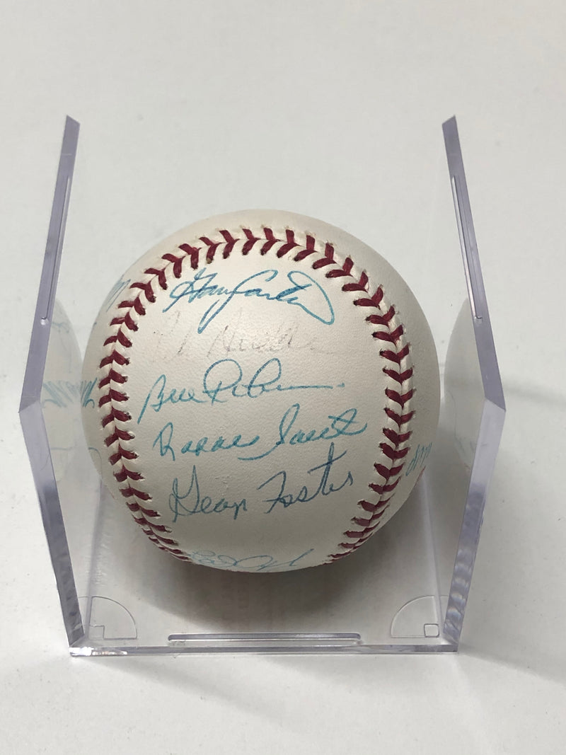 1986 World Series Baseball Signed by New York Mets Team - $5K APR Value w/ CoA! APR 57