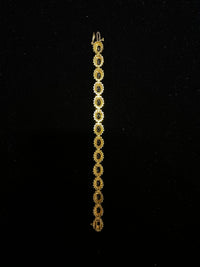 Stunning Solid Yellow Gold 14-Sapphire & 182-Diamond Bracelet with 20 Cts.! - $20K APR Value w/ CoA! APR 57