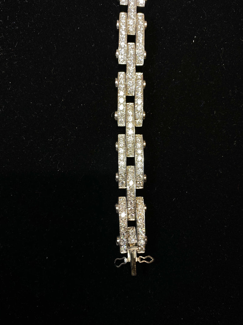 JACOB & CO. Unisex 18K White Gold Bracelet w/ 192 Diamonds! - 18 Cts. - $200K VALUE w/ UGL Certificate! APR 57