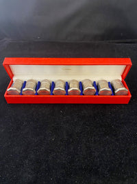 CARTIER Sterling Silver Salt and Pepper Shakers Set of 8, C. 1920s - $4K APR Value w/ CoA! APR57